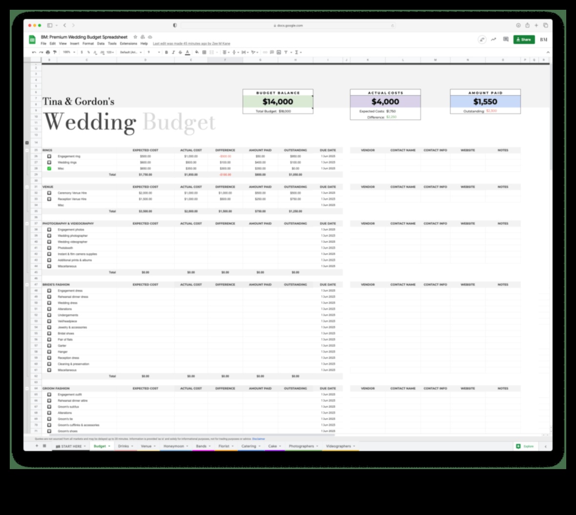 Affordable I Do's: Your Wedding Budget Blueprint