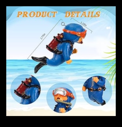 Aquatic Adventures: Scuba Diving Decorations for Fish Tanks