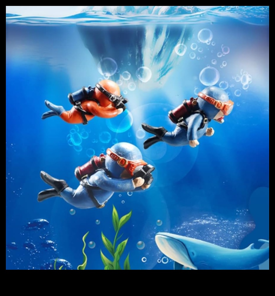 Aquatic Adventures: Scuba Diving Decorations for Fish Tanks