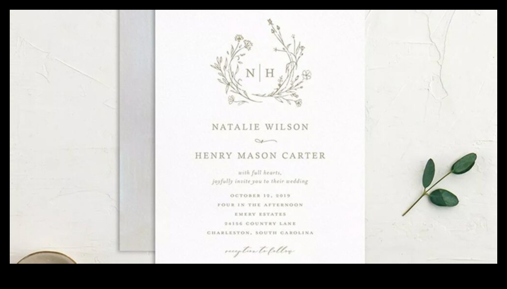 Artistic Impressions: Crafted Wedding Invites