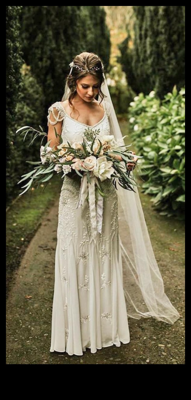 Free-Spirited Enchantment: Bohemian Wedding Attire Magic