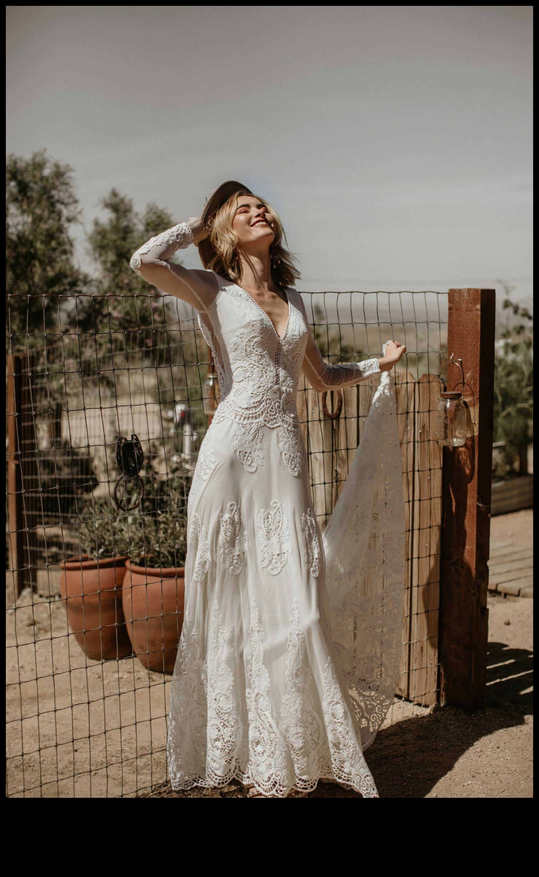 Free-Spirited Enchantment: Bohemian Wedding Attire Magic