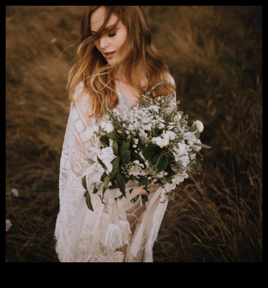 Boho Beauty: Vintage Vibes in Wedding Dress Charm