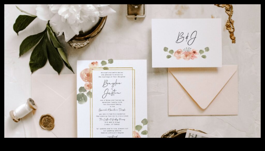 Chic Unveilings Artistic Wedding Invitations That Will Make Your Guests Swoon 1