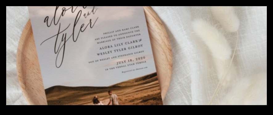 Chic Unveilings: Artistic Wedding Invitations