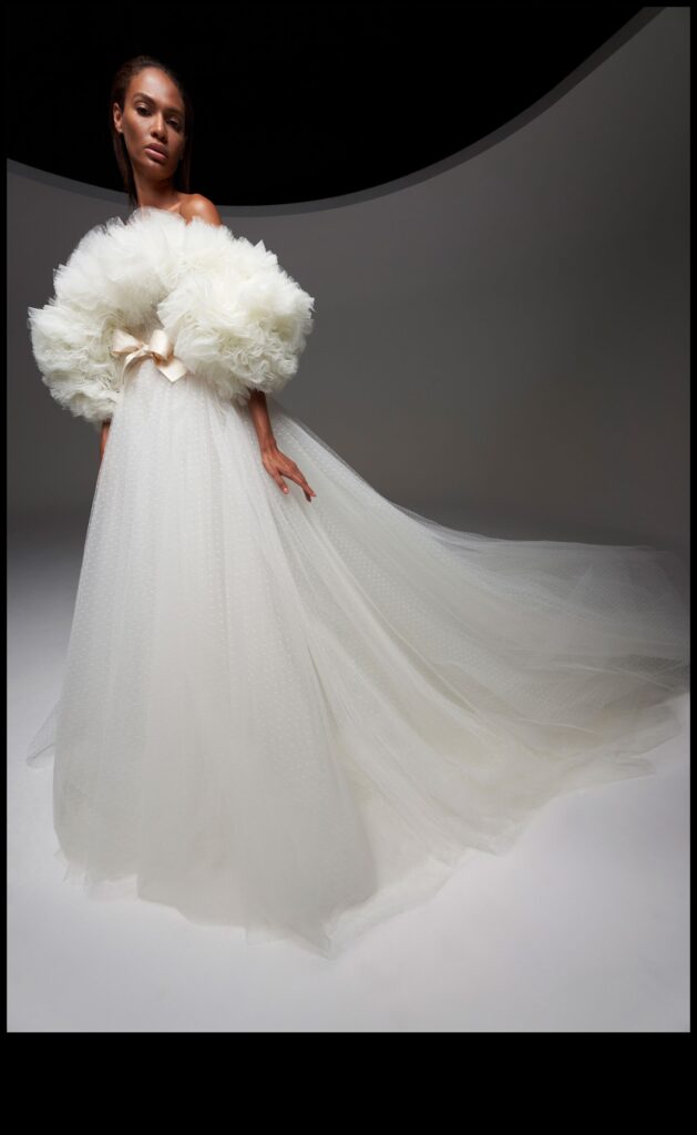 Contemporary Couture Futuristic Flair in Modern Bridal Gowns 1