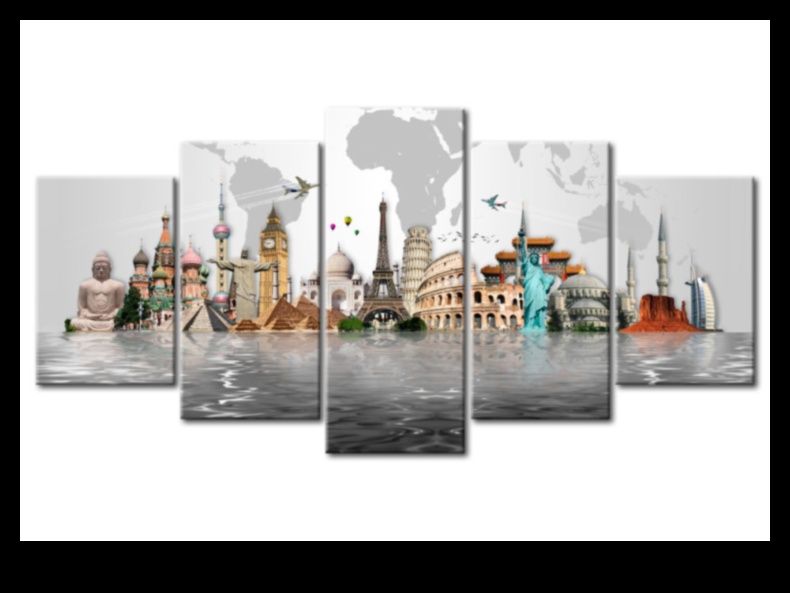 Cultural Canvases: Painting the World with Landmarks