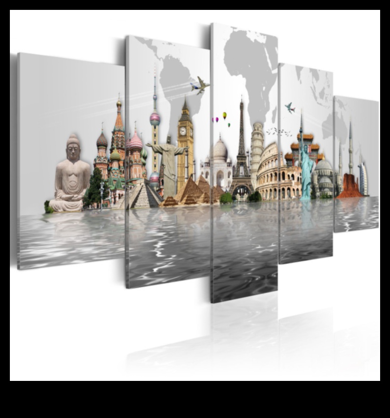 Cultural Canvases: Painting the World with Landmarks