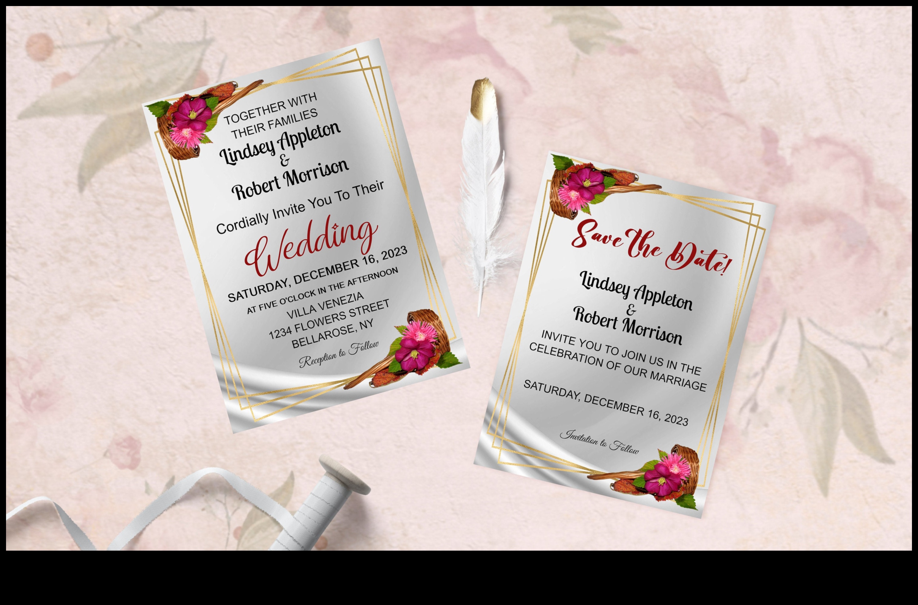 Enchanting Scripts: Personalized Wedding Invites