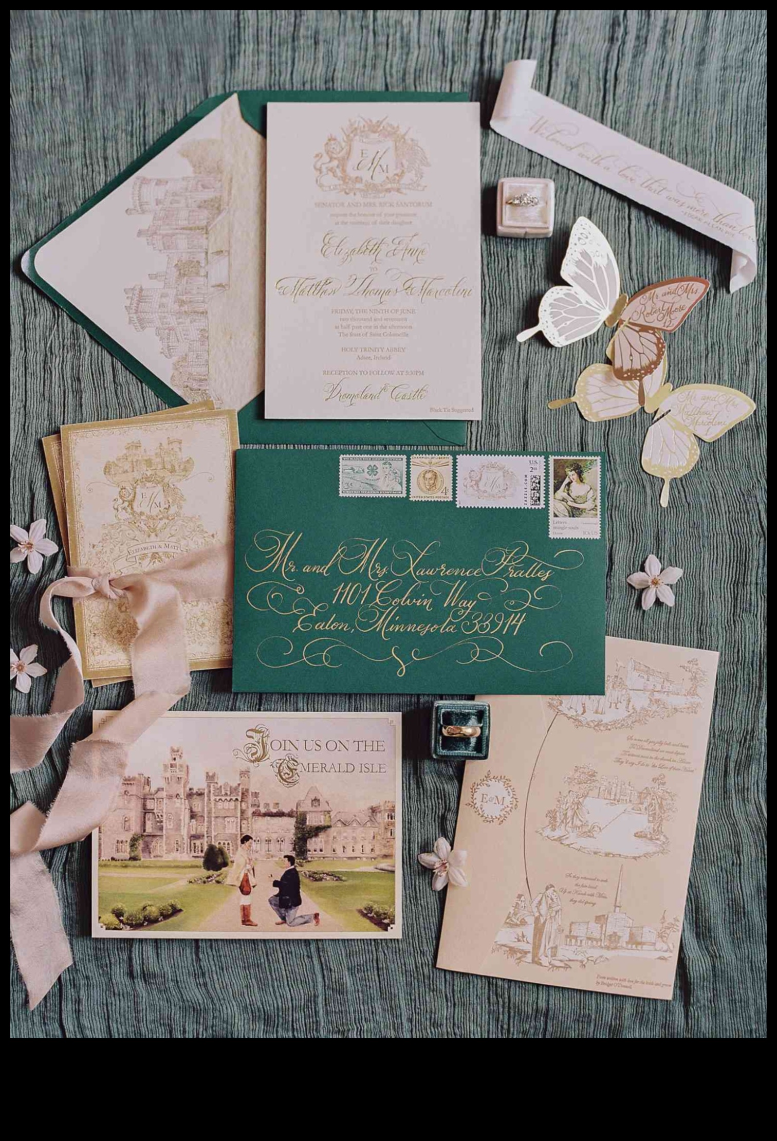 Epic Embellishments: Unique Wedding Invitations