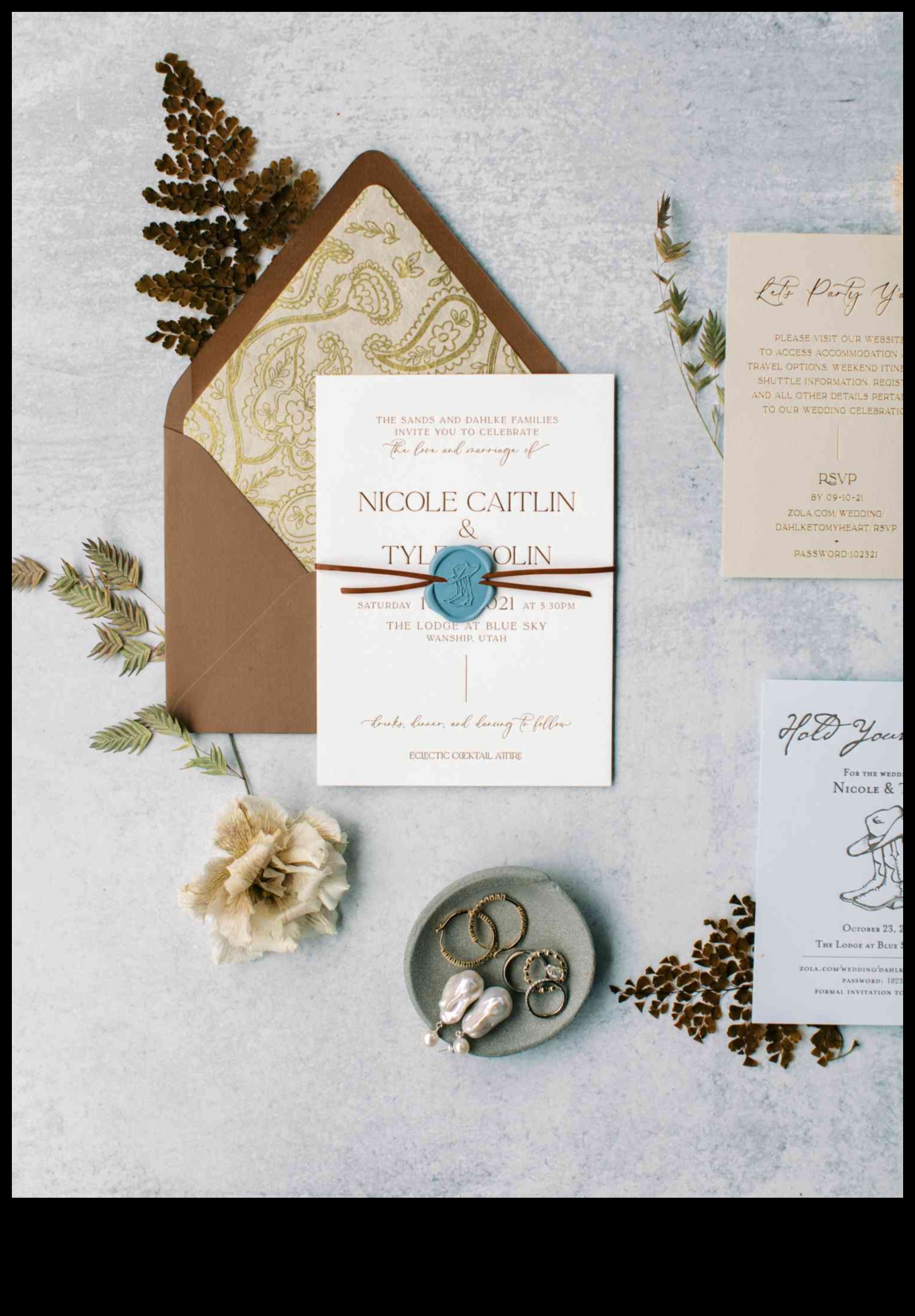 Epic Embellishments: Unique Wedding Invitations