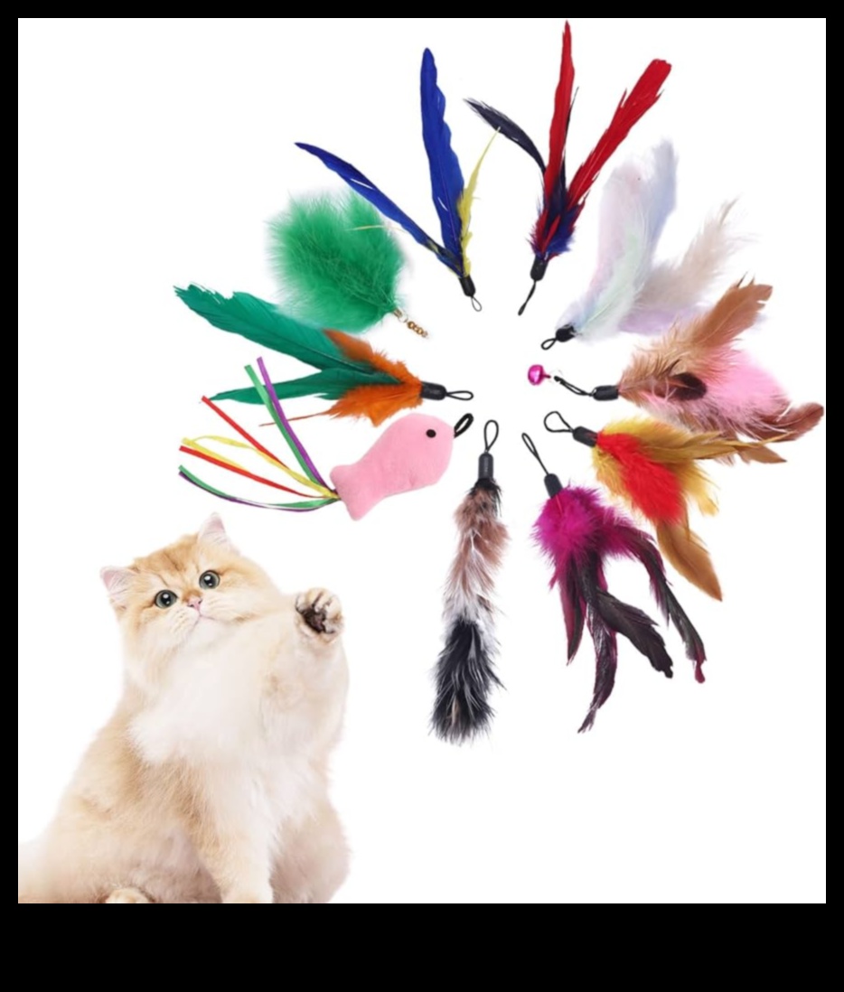 Feline Feather Frenzy: Interactive Feather Toys for Cats