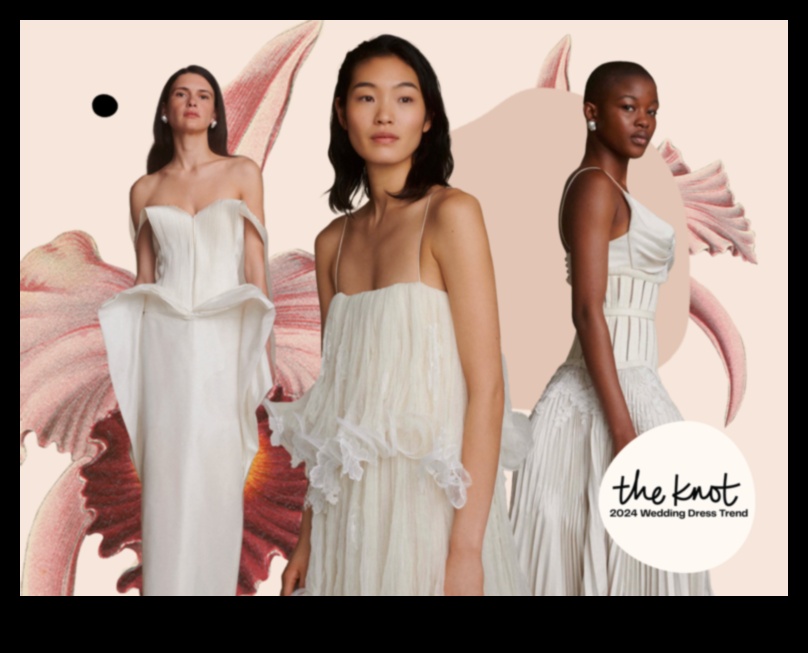 Futurist Flair: Sleek Silhouettes of Modern Bridal Elegance