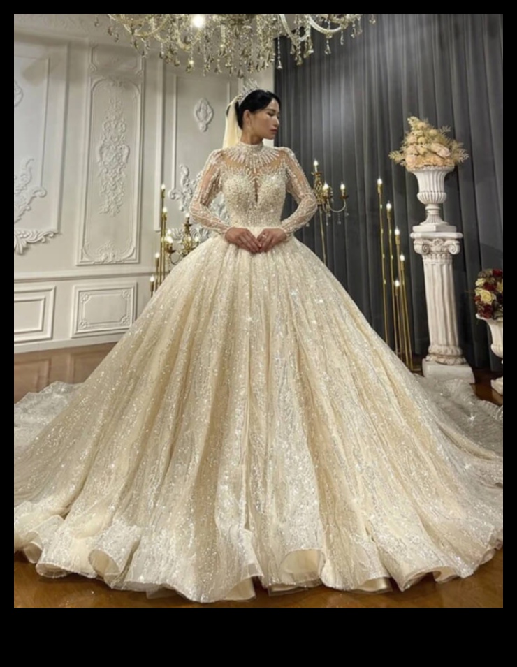 Graceful Grandeur: The Perfect Princess Bridal Attire