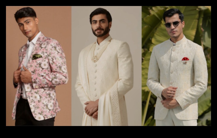 Groom's Charm: Modern Attire Revelry