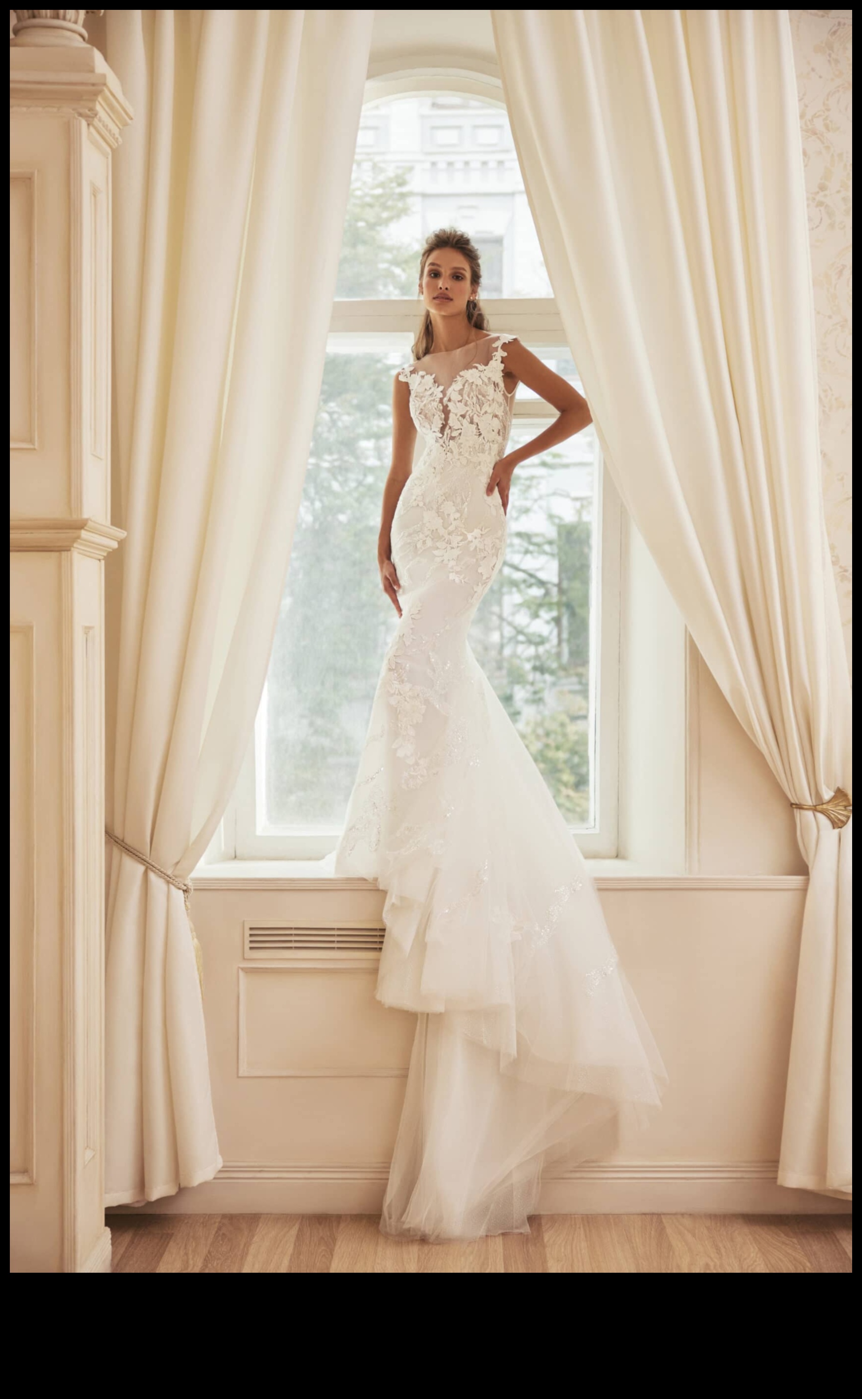 Ivory Dreams: Bridal Attire Delight