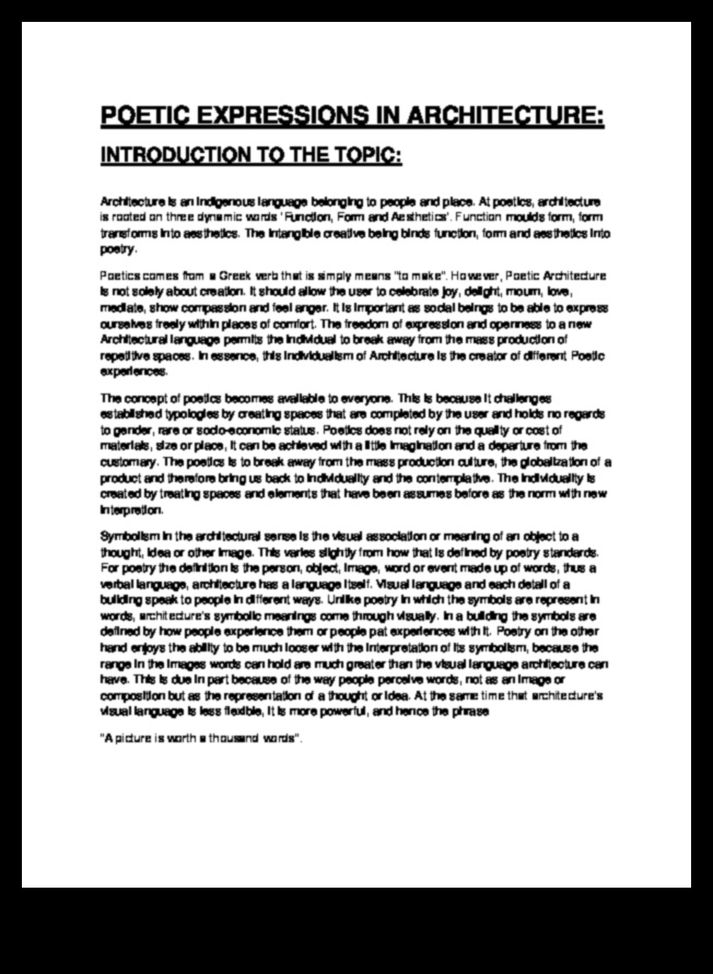 Landmark Lyric Poetry in Architectural ProseA poetic exploration of the relationship between architecture and language. 1