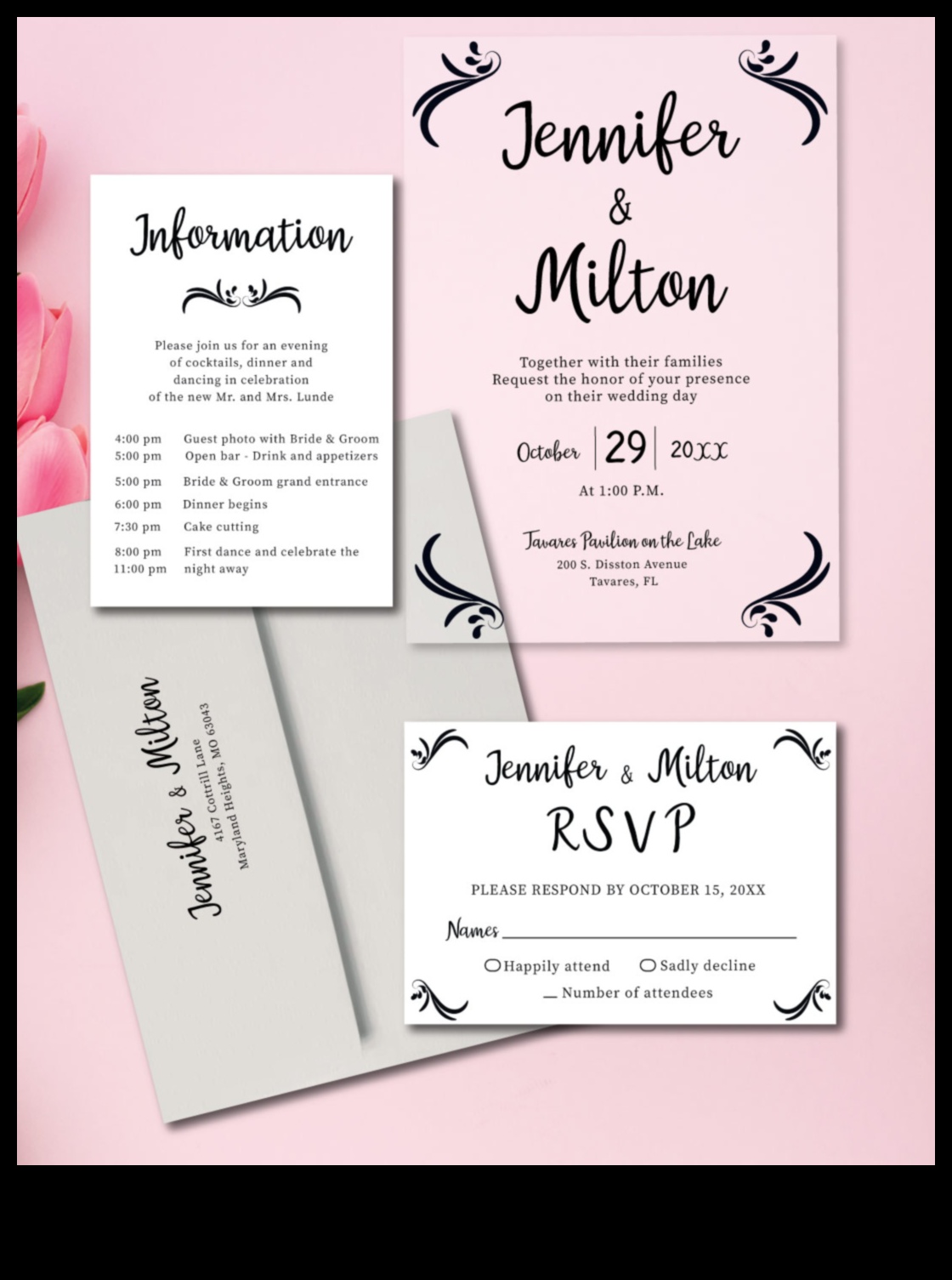 RSVP Radiance: Crafted Wedding Invitations