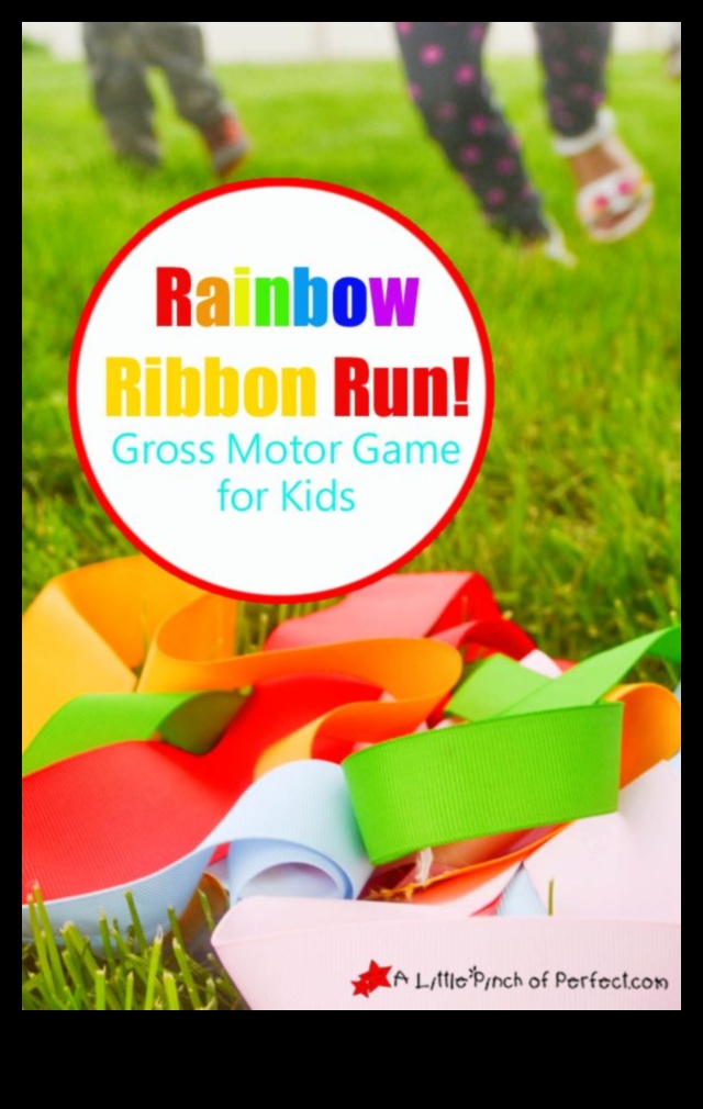 Rainbow Relay Race: Colorful and Energetic Kids' Exercise Fun