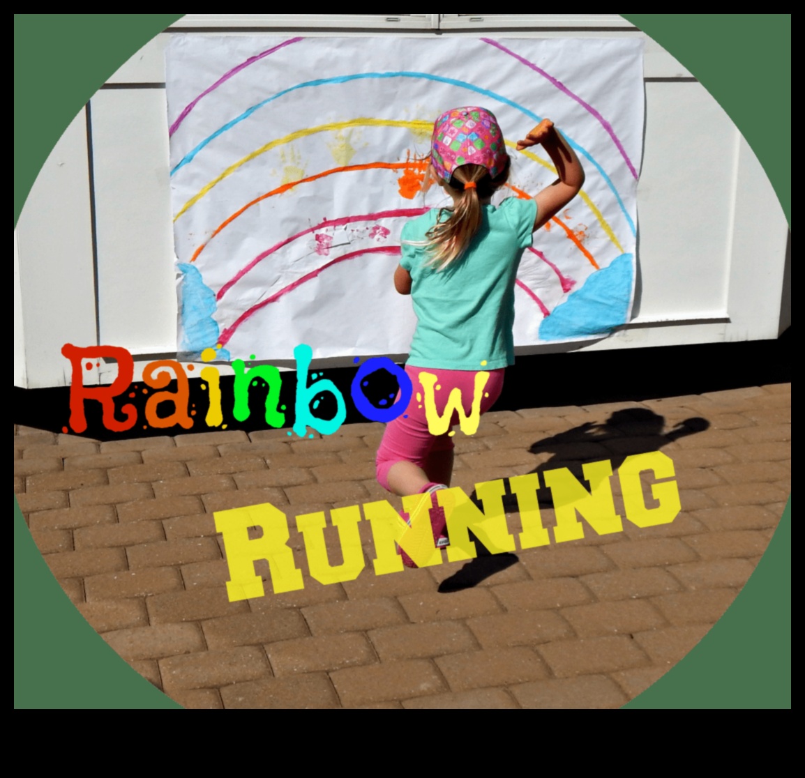 Rainbow Relay Run: Colorful and Energetic Kids' Exercise Play