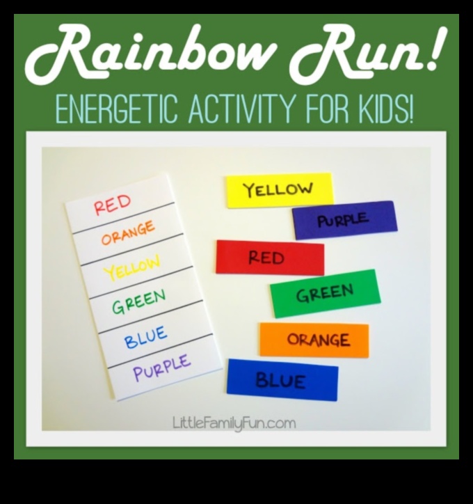 Rainbow Relay Run: Colorful and Energetic Kids' Exercise Play