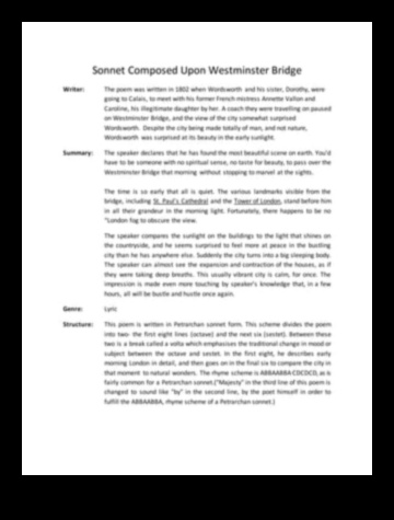 Sightseeing Sonnets: Poetry in the Language of Views