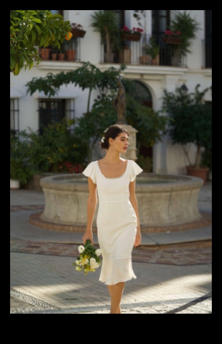 Sleek Simplicity: Modern Bridal Attire Unveiled