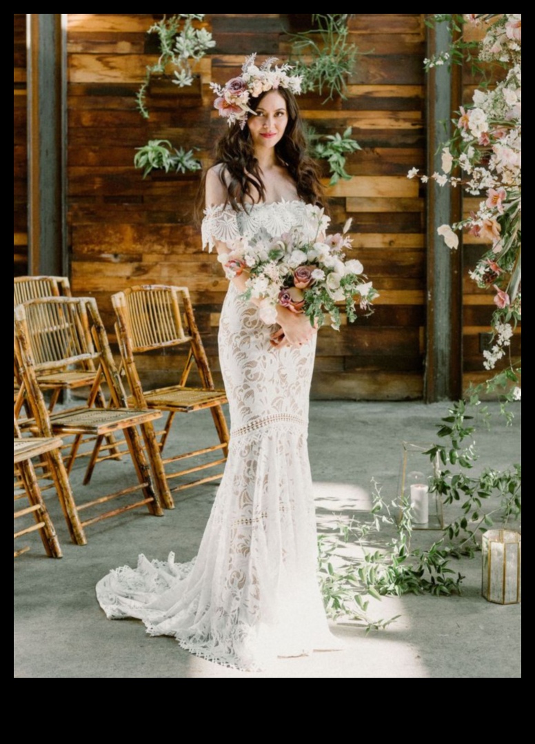 Soulful Serenity: Bohemian Bridal Dress Bliss