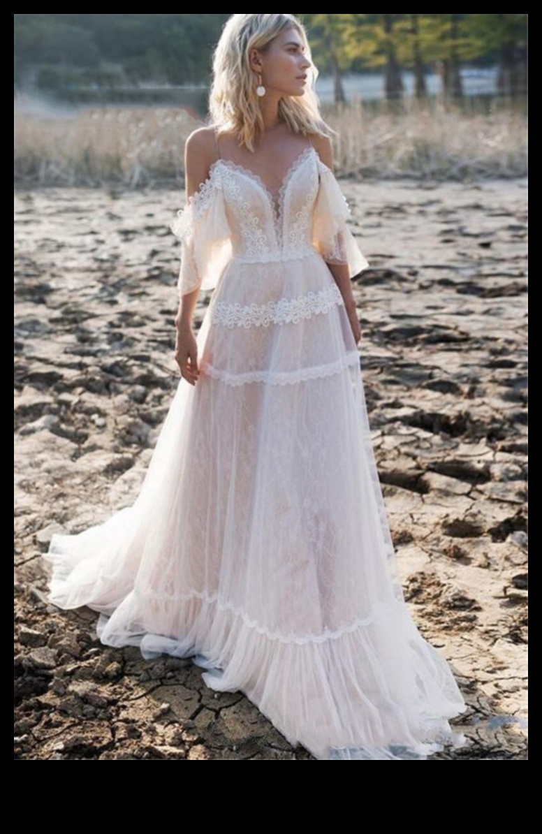 Soulful Serenity: Bohemian Bridal Dress Bliss