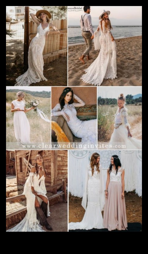 Soulful Serenity: Bohemian Bridal Dress Inspirations