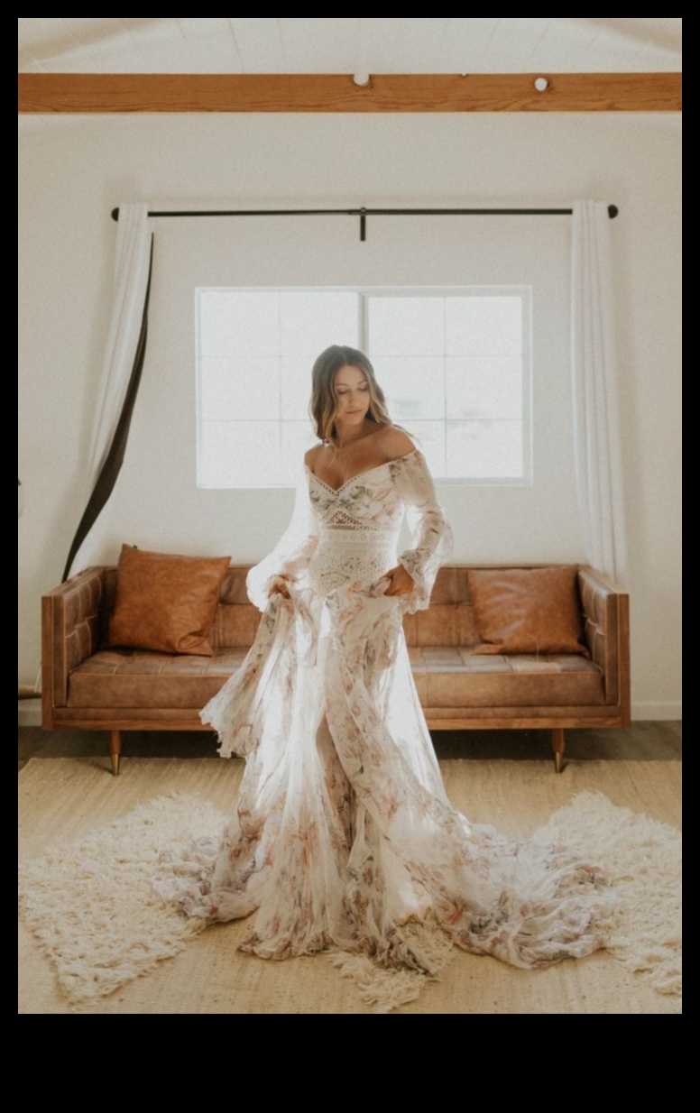 Soulful Serenity: Bohemian Bridal Dress Inspirations