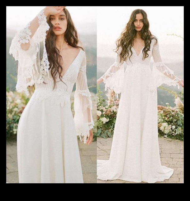 Soulful Serenity: Bohemian Wedding Dress Enchantment