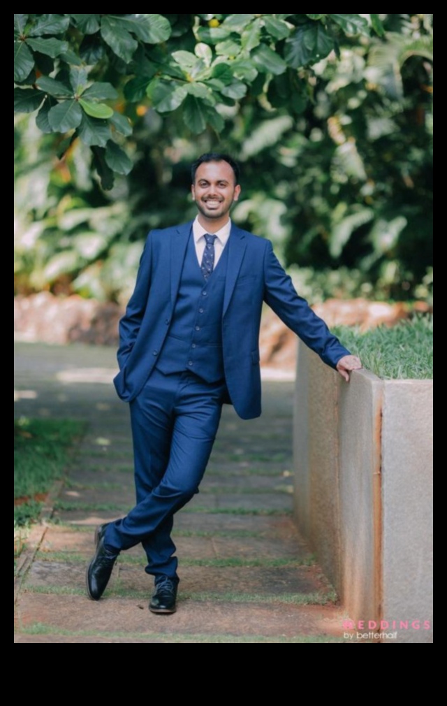 Suave Sophistication Groom's Attire Elegance for the Modern Man 1