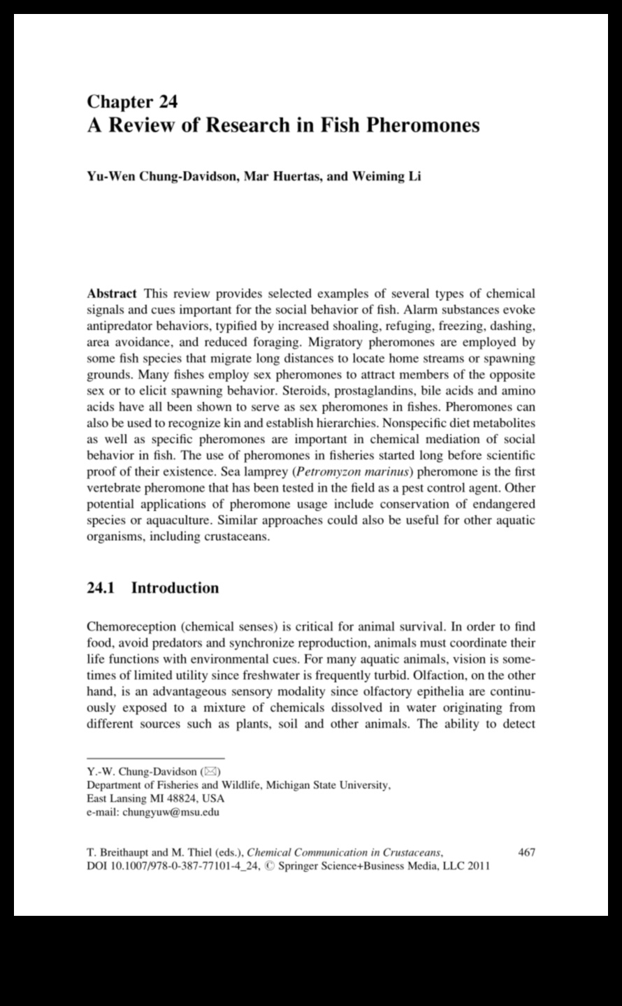 The Scent of Success: Understanding Fish Pheromones