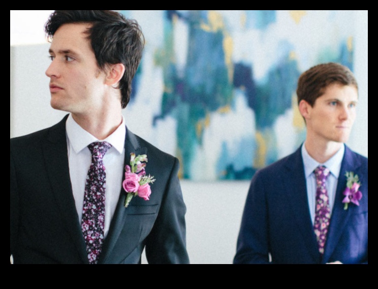 Trendy Ties: Stylish Wedding Accents