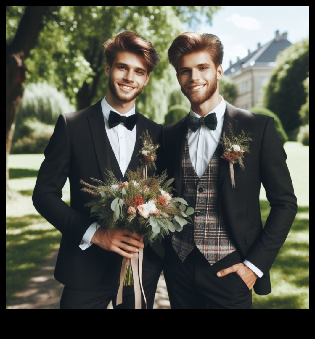 Trendy Ties: Stylish Wedding Accents