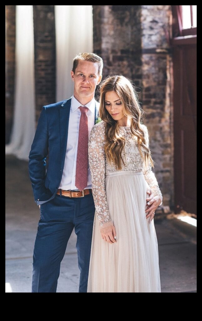 Urban Glam Minimalist Magic in Modern Bridal Fashion 1