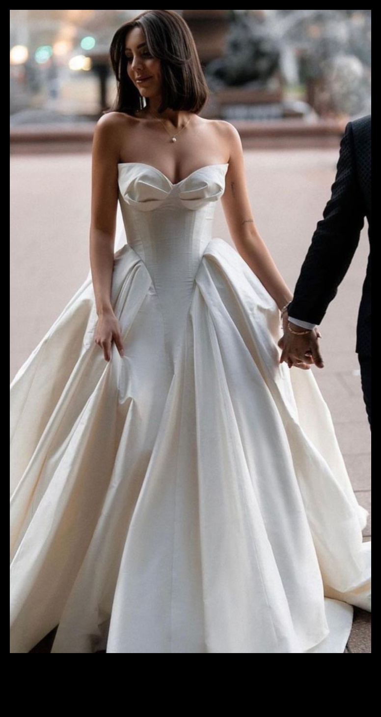 Urban Glam: Sleek Silhouettes in Modern Bridal Elegance