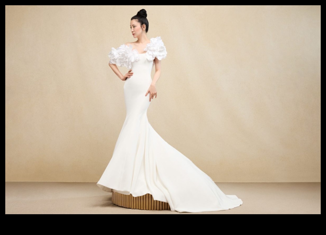 Urban Glam: Sleek Silhouettes in Modern Bridal Elegance