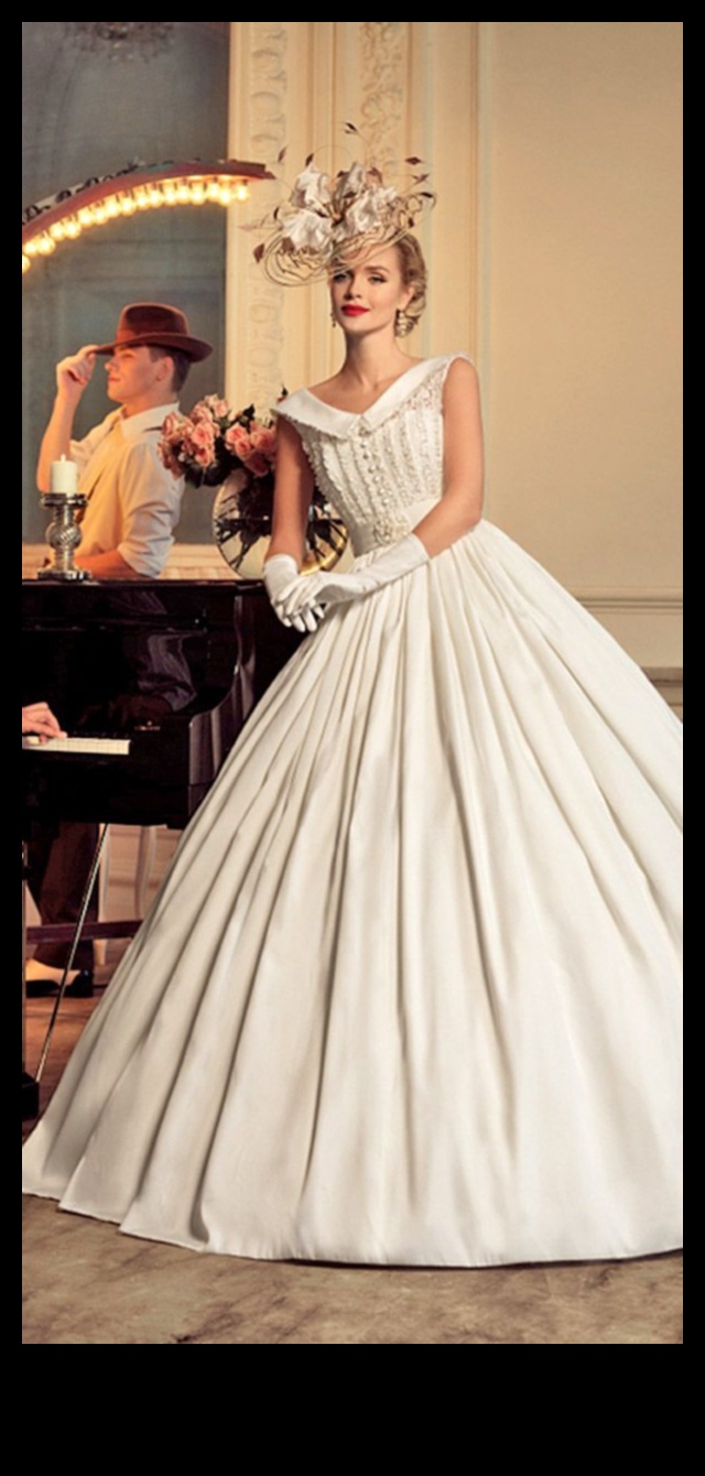 Nostalgic Nuance: Vintage Bridal Gown Elegance