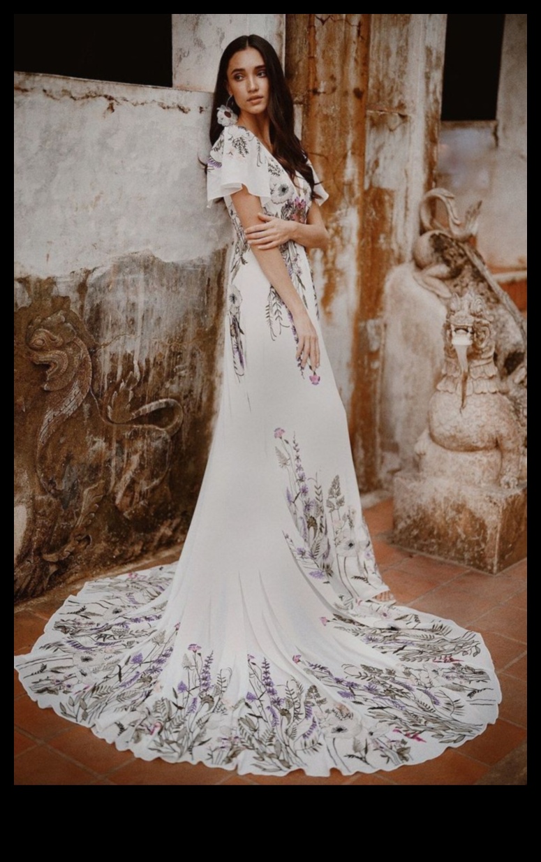 Wildflower Whimsy: Effortlessly Elegant Bohemian Gowns